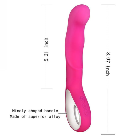 Luxvib Long Neck Vibrating Wand / Seven Mode Frequency Massager / Water Proof / Rechargeable Vibrating Therapeutic Wand Massager