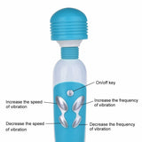 LuxVib Magic Wand G-Spot vibrator, 10 Speed Wireless Vibrating Massaging Wand