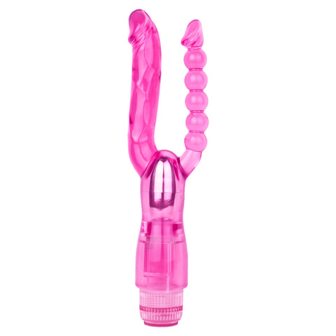 Luxvib G-spot vibrator, Dual Head Stimulating Anal Beeds Dildo Stick