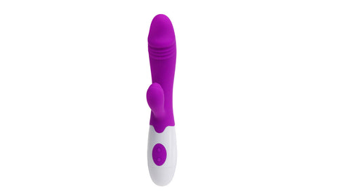 Luxvib G-spot vibrator, Dual Vibrating Bendable Dildo Stick, 30 speed