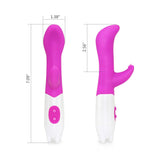 Luxvib 7 speed Waterproof Dual G-spot Silicone Dildo Vibrator