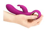 Luxvib Dildo, 10 Speed Waterproof Rechargeable G-Spot Rabbit Vibrator