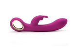 Luxvib Dildo, 10 Speed Waterproof Rechargeable G-Spot Rabbit Vibrator